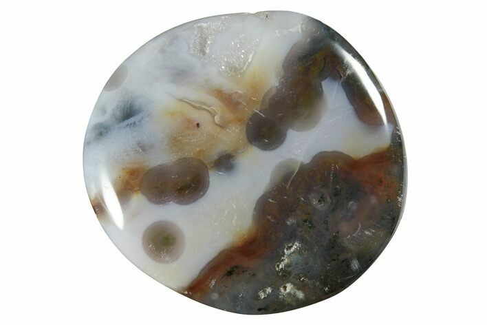 Polished Ocean Jasper Stone #239197